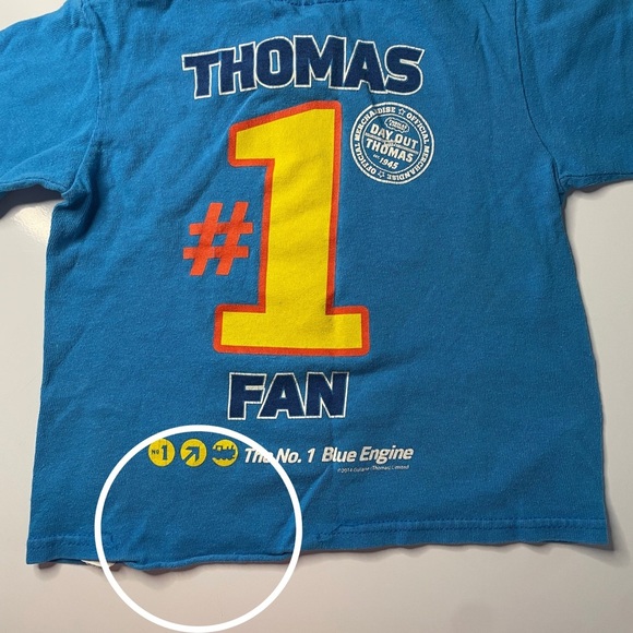 Thomas the Train Engine 2T Toddler T-Shirt PRELOVED CALL OUTS - Picture 5 of 7